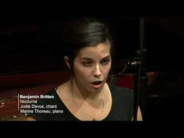 Benjamin Britten : On this Island par Jodie Devos et Marine Thoreau La Salle