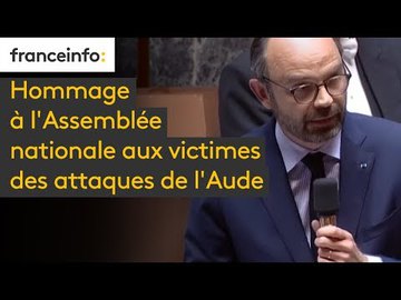 Hommage à l'Assemblée nationale aux victimes des attaques de l'Aude