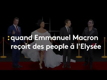 Quand Macron reçoit des people à l'Elysée - franceinfo