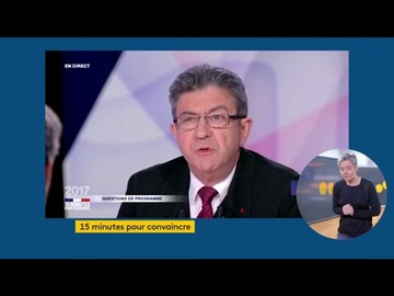 Jean-Luc Mélenchon dans “15 minutes pour convaincre” sur France 2