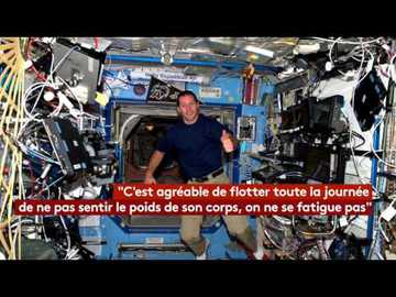 Thomas Pesquet en apesanteur dans la Station spatiale internationale (ISS)