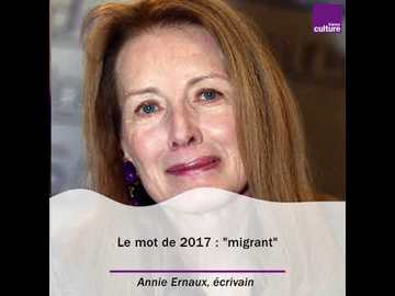 Le mot de 2017 pour Annie Ernaux, écrivaine : 