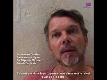 Luc-Antoine Diquéro interprète le rôle de Créon dans 